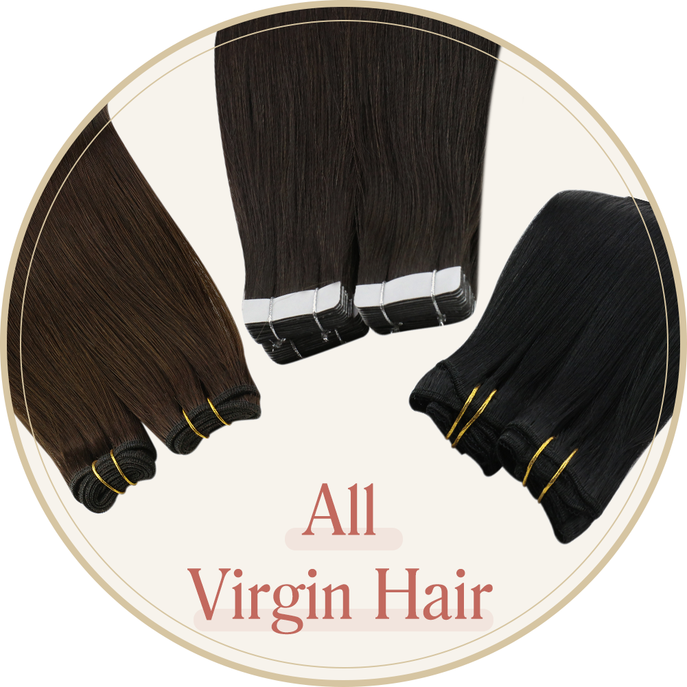 Virgin Hair Extensions 100 Vigin Human Hair Full Shine® Official