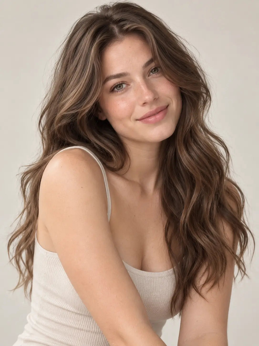 Full Shine Remy Human Hair Topper with a medium-size base for natural crown coverage, seamless blending, and added volume for women with thinning hair.