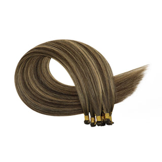 Full Shine hand tied weft extensions for thin hair human hair machine weft hair extensions virgin hair exensions