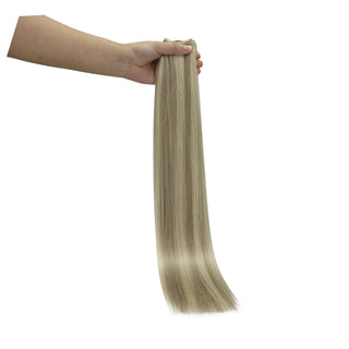 Full Shine Virgin Weft Brazilian 100% Human Hair Sew In Bundles Highlights(#P8/60)-Regular Virgin Hair Weft-Full Shine