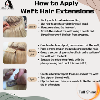 Full_Shine_how_to_Apply_Weft_Hair_Extensions