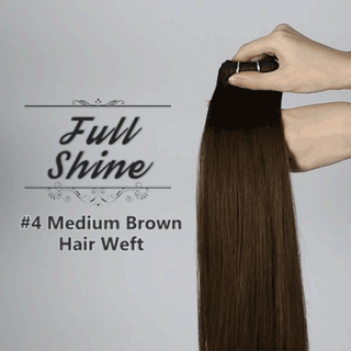 #4 Dark Brown Remy human hair sew in weft