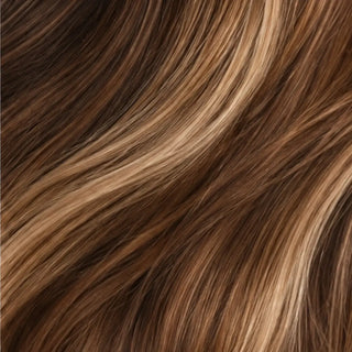 Warm tone fall hair refresh with rich, dimensional hair color, light layers, and added volume for the new season.