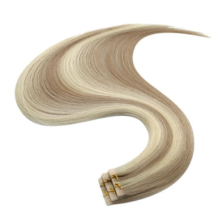 Full Shine Seamless Injection Tape in Extensions Virgin Human Hair Highlights (#18/613)