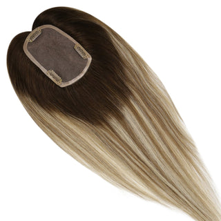 [SALE] Full Shine Lace Wig Toppers 3*5 Inch Lace Base Hairpiece For Women Balayage #3/8/22-Clearance-Full Shine