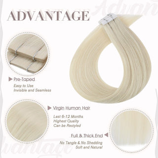 professional tape in natural hair extensions