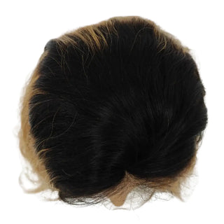 [Clearance] 16 Inch Black Root Dark Blonde Natural Wave Lace Front Wig #T1B/27/30