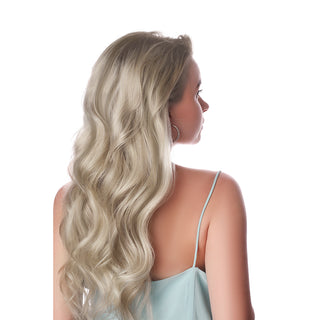Full Shine Flat Silk Weft Virgin PU Sew In Human Hair Extensions Balayage (#6/60/6)