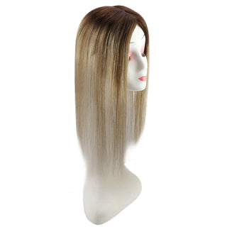 [SALE] Full Shine Lace Wig Toppers 3*5 Inch Lace Base Hairpiece For Women Balayage #3/8/22