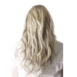 Full Shine Flat Silk Weft Virgin PU Sew In Human Hair Extensions Balayage (#8/8/613)