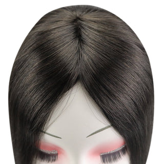 [SALE] Full Shine Lace Wig Toppers 3*5 Inch Lace Base Hairpiece For Women Pure Color #1B Off Black
