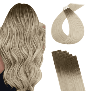 [New Color]Full Shine Seamless Injection Tape In Hair Extensions Dark Blonde (#9A/10/800)-Seamless Injection Tape in extension-Full Shine