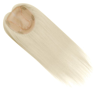 feather light hair topper, platinum blonde extension, scalp adapting topper, invisible clip in base, real human hair crown piece, breathable mesh, lightweight feel topper, virgin remy strands, top coverage solution, volume boosting piece, realistic hairline look, natural crown finish, hair replacement for women, clip topper hairpiece, full shine quality hair, parting flexible topper, anti-slip secure design, natural movement strands, heat style friendly topper, high definition topper