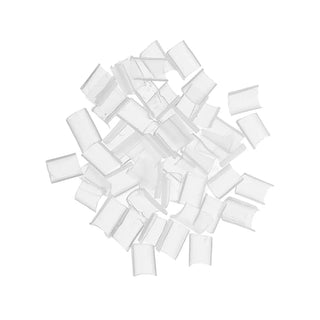 FullShine clear U-shape keratin bonding glue tabs replacement for U-tip K-tip flat-tip hair extensions 50 pieces per pack