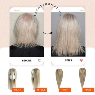 full scalp coverage, hair topper with highlights, real virgin hairpiece, balayage effect topper, lightweight and breathable hair topper, soft strand texture, clip in human hair extension, invisible root line, flexible crown coverage, density restore topper, full shine clip topper, women’s fine hair solution, undetectable coverage tool, easy to wear topper, soft hair volume patch