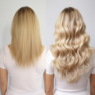 Full_Shine_Hair_Extensions_100_real_human_hair_before_and_after
