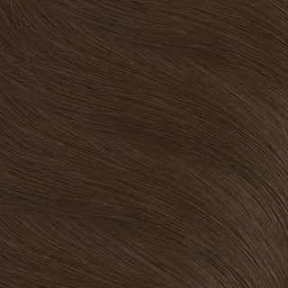 Full Shine professional medium brown K tip hair extensions are made from virgin human hair for customized length and volume.