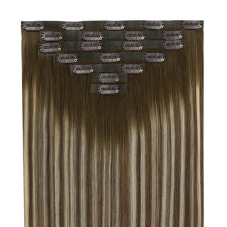 Full shine Balayage Blonde discreet sleek wefts are perfect for professionals.