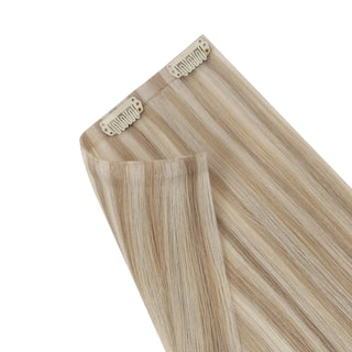Full shine Blonde Lowlights clip hair extensions give pageant contestants a sleek stage presence.