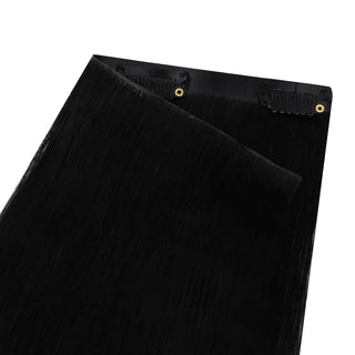 Full shine Off Black remy human hair clip in extensions offer luxury beauty seekers premium long strands.