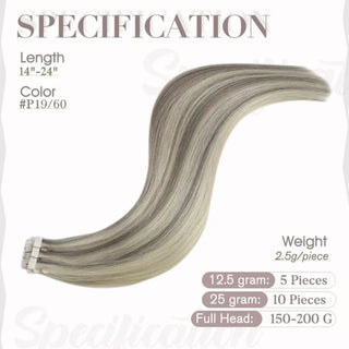 Fullshine blonde lowlights and ash gray tones creating a multi-layered natural finish.