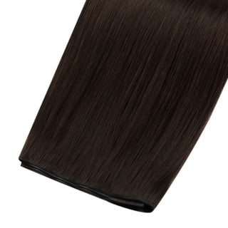  Fullshine High-Quality Virgin Hair Weft Extensions, Dark Brown Color, 16 Inches, Real Human Hair, Seamless Weft, Smooth and Silky Texture, Long-lasting, Non-Tangling, Comfortable Fit, Healthy Hair, Easy to Install, Full Volume, Lightweight, Natural Look, Non-Shedding, Soft Texture