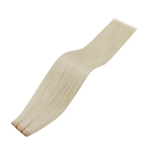 Fullshine Platinum Blonde Virgin Hair Weft Extensions, 18 Inches, 100% Real Human Hair, Seamless Weft, Lustrous Platinum Blonde, Silky Soft Texture, Non-Shedding, Natural-Looking, Tangle-Free, Full Volume, Lightweight, Long-lasting, Easy to Style, Healthy Hair, Soft Finish, Comfortable Wear