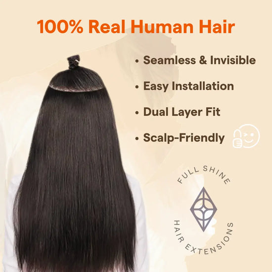 brown seamless hair extensions weft hair