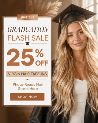 Full Shine tape in hair extensions most popular for graduation hair with 25% OFF luxury virgin hair bundles.