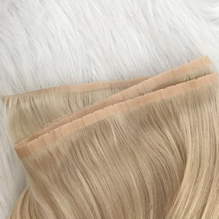 Full Shine Hole PU Flat Silk Weft Virgin XO Invisible Weft Hair Extensions