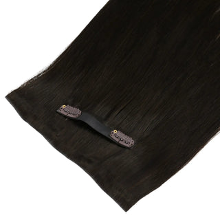 [Pre Order] Injection PU Clip in Hair Extensions Remy Hair Brown Highlights #2/2/6