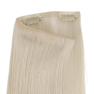 [Pre Order] Injection PU Clip in Hair Extensions Remy Hair Platinum Blonde #1000