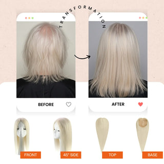 no lace hair topper, platinum blonde topper, seamless crown piece, invisible top insert, real human hair topper, breathable hair mesh, lightweight clip topper, women’s hair thinning solution, high quality remy hair, natural scalp coverage, hair boost insert, parting-friendly topper, everyday hairpiece, human hair clip in, soft root blend, premium crown coverage, platinum hair patch, non-lace hair system, natural finish topper, real scalp illusion