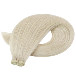 Fullshine bleach blonde virgin human hair designed for volume and smooth texture.
