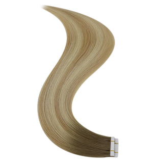 Fullshine blonde lowlight extensions enhance blonde tones with subtle shadows.