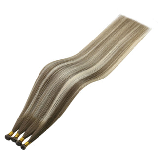 Full Shine Hybrid Weft, Real Human Hair Extensions, Brown to Blonde Balayage Highlights, Premium Quality Hair, Invisible Seamless Weft, Natural Looking Hair, Handcrafted Weft Extensions, Soft and Silky Texture, Salon-Grade Hair Bundles, Thick and Voluminous Weft Hair