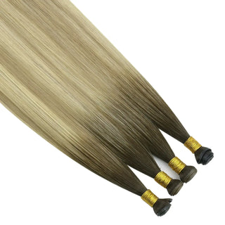 Full Shine Virgin Genius Weft Hair Extensions Ombre Blonde #2/18/22-Virgin Genius Hair Weft-Full Shine