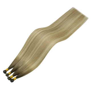 Full Shine Virgin Genius Weft Hair Extensions Ombre Blonde #2/18/22-Virgin Genius Hair Weft-Full Shine