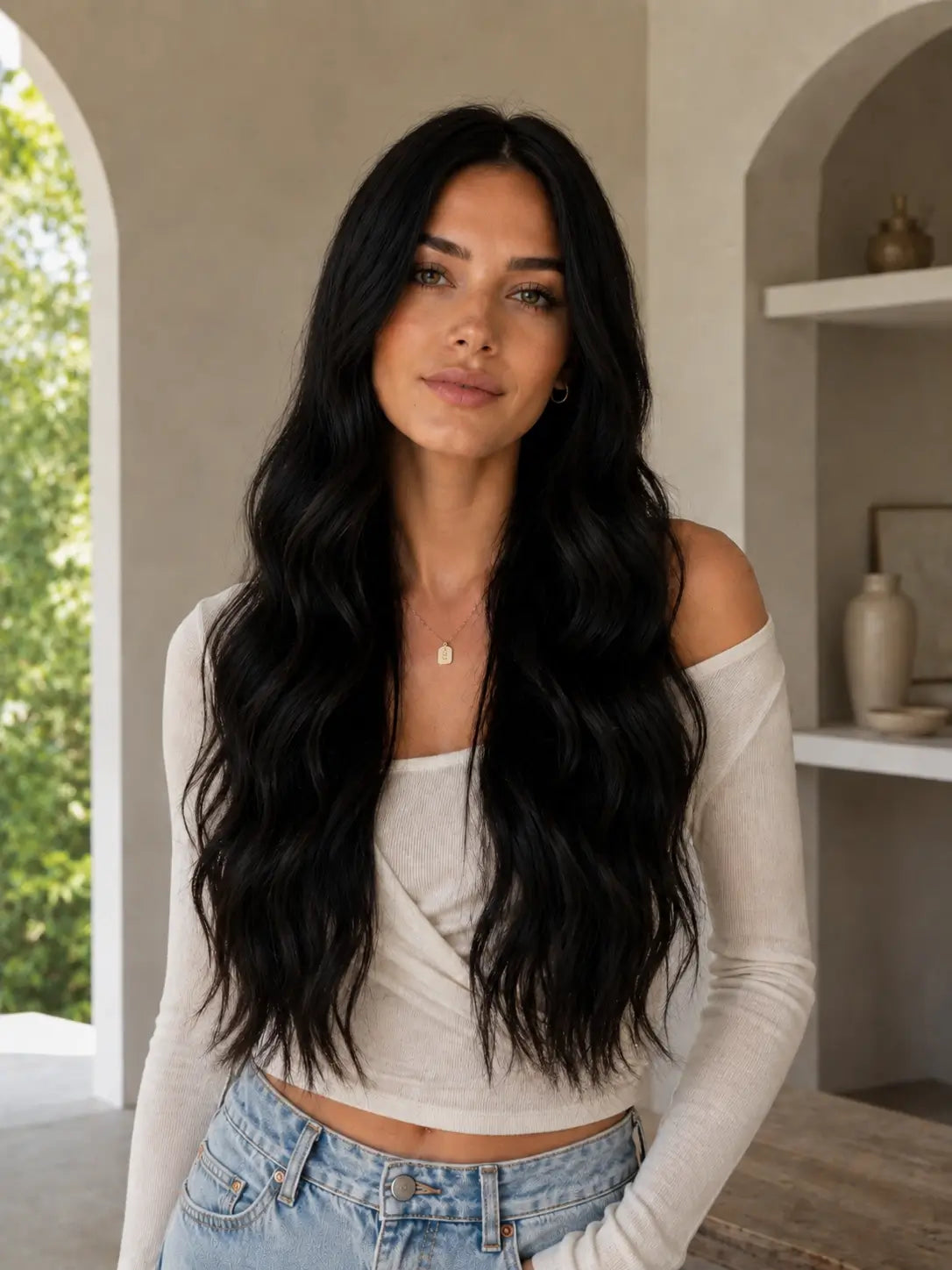 24 inch wavy hair
