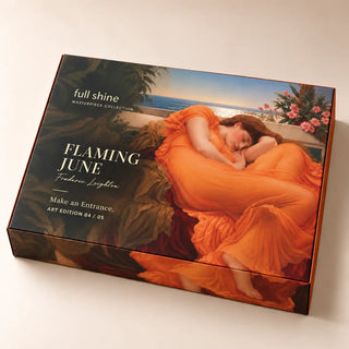 Full Shine Flaming June limited edition hair extension packaging box from the Masterpiece Collection.