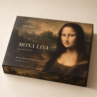 Full Shine Mona Lisa limited edition hair extension packaging box from the Masterpiece Collection.