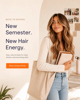 Full Shine back to school hair extensions discount promotion featuring high quality virgin hair extensions and seasonal savings.
