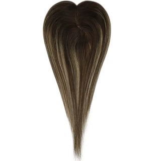 Full Shine balayage brown topper helps add coverage and fullness for thinning hair.