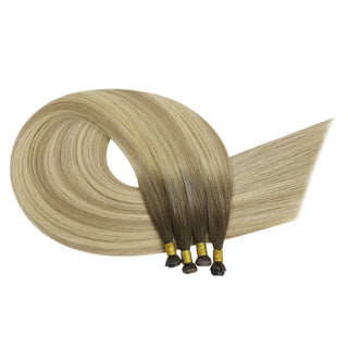Full Shine Virgin Genius Weft Hair Extensions Ombre Blonde #2/18/22-Virgin Genius Hair Weft-Full Shine