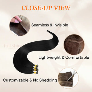 Full Shine Black Virgin Hair Weft, 100% Real Hair Extensions, Seamless Weft Hair, Thick Soft Hair Extensions, Jet Black Long Hair Weft, Professional-Grade Extensions, High-Quality Hair Bundles, Natural Texture Weft, Hair Weaving Extensions, Best Hair Weft for Salon