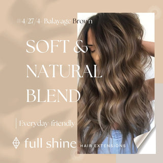 Top Virgin Weft Brazilian 100% Real Human Hair Sew In Bundles Balayage (#4/27/4)-Regular Virgin Hair Weft-Full Shine