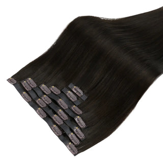 FullShine brown clip in extensions provide a flawless, undetectable finish that adds natural volume to your hair.
