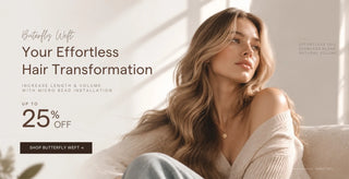 Full Shine Butterfly Weft hair extensions create natural fall hairstyles with added length, fullness, and beautiful movement. Save up to 25% off.
