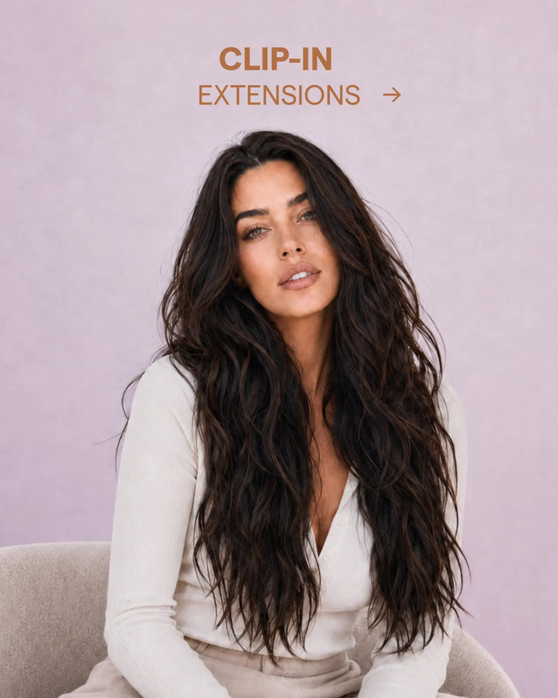 Full Shine clip in hair extensions and invisible clip ins for easy styling natural volume and longer hair