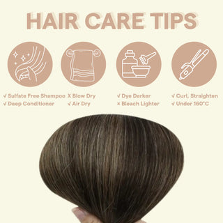 FullShine Remy clip in human hair extensions are easy to care for, reusable, and maintain a soft natural look with proper care.